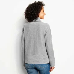 Orvis Sweatshirts|Textured Cowl Sweatshirt Heathered Titanium