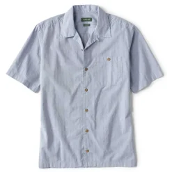 Orvis Shirts|Textured Dobby Short-Sleeved Shirt Blue Fog