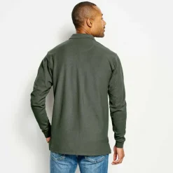 Orvis Shirts|The Signature Long-Sleeved Polo Dark Pine