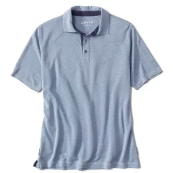 Orvis Shirts|Three Forks Polo Shirt Dusty Blue