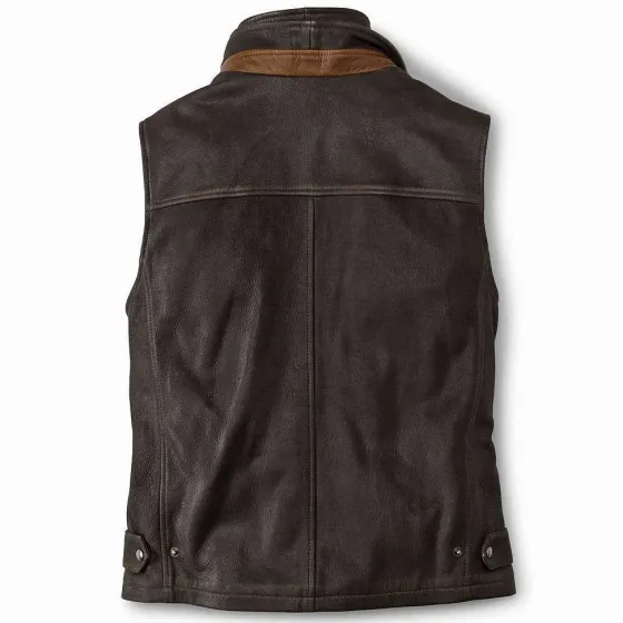 Orvis Jackets|Trekker Shearling Vest Dark Brown