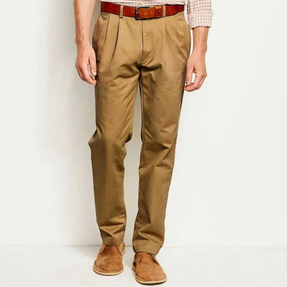 Orvis Pants|Ultimate Khakis Pleated Front Pants Field Khaki