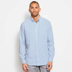 Orvis Shirts|Ultralight Comfort Stretch Long-Sleeved Shirt Blue Gingham