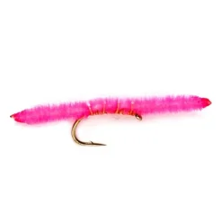 Orvis Nymphs|Vernille San Juan Worm Hot Pink