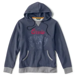 Orvis Sweatshirts|Vintage Logo Split-Neck Sweatshirt Navy