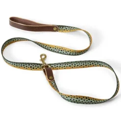 Orvis Leashes|Whiskey Leatherworks Leash Brown Trout
