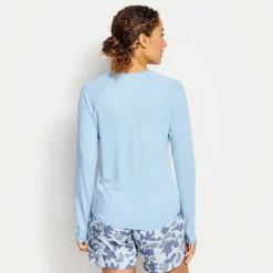 Orvis Shirts|Women'S Dricast Long-Sleeved Knit Tee Cloud Blue