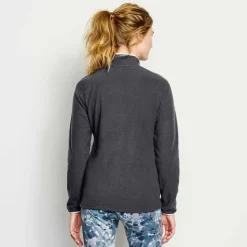 Orvis Fleece|Women'S Hill Country Microfleece Quarter-Snap Carbon