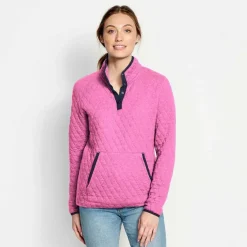 Orvis Sweatshirts|Women'S Outdoor Quilted Snap Sweatshirt Punch