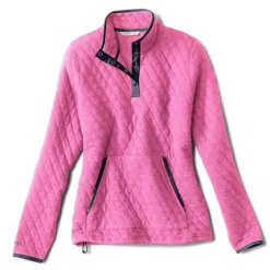 Orvis Sweatshirts|Women'S Outdoor Quilted Snap Sweatshirt Punch