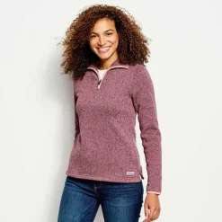 Orvis Fleece|Women'S R65 Sweater Fleece Quarter-Zip Feather