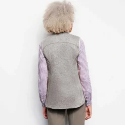 Orvis Jackets|Women'S R65 Sweater Fleece Vest Gray