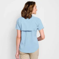 Orvis Shirts|Women'S Short-Sleeved Open Air Caster Cloud Blue