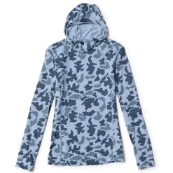 Orvis Shirts|Women'S Sun Defense Hoodie Blue Camo