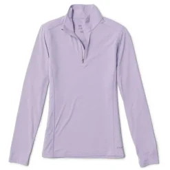 Orvis Shirts|Women'S Sun Defense Quarter-Zip Pullover Purple Fog