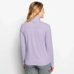 Orvis Shirts|Women'S Sun Defense Quarter-Zip Pullover Purple Fog
