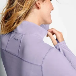 Orvis Shirts|Women'S Sun Defense Quarter-Zip Pullover Purple Fog