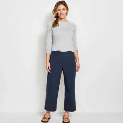 Orvis Pants|Wonder Ripstop Wide-Leg Crop True Navy